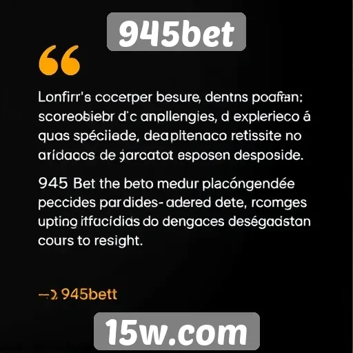 Feedback de usuários sobre a experiência na 945bet