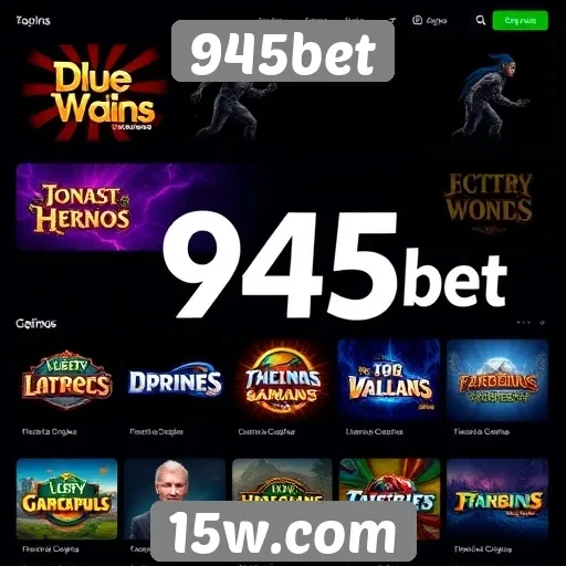Variedade de jogos disponíveis na plataforma 945bet